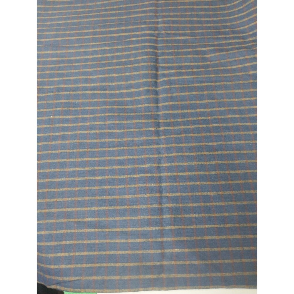 2 Yards 44  Wide Cotton Fabric Blue Plaid